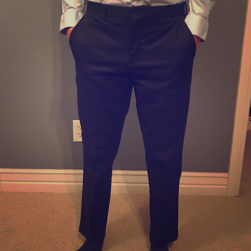 Men’s Dark Blue Dress Pants